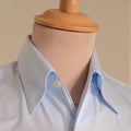 Chemise col français une pièce bleu clair Thomas Mason gamme Royale