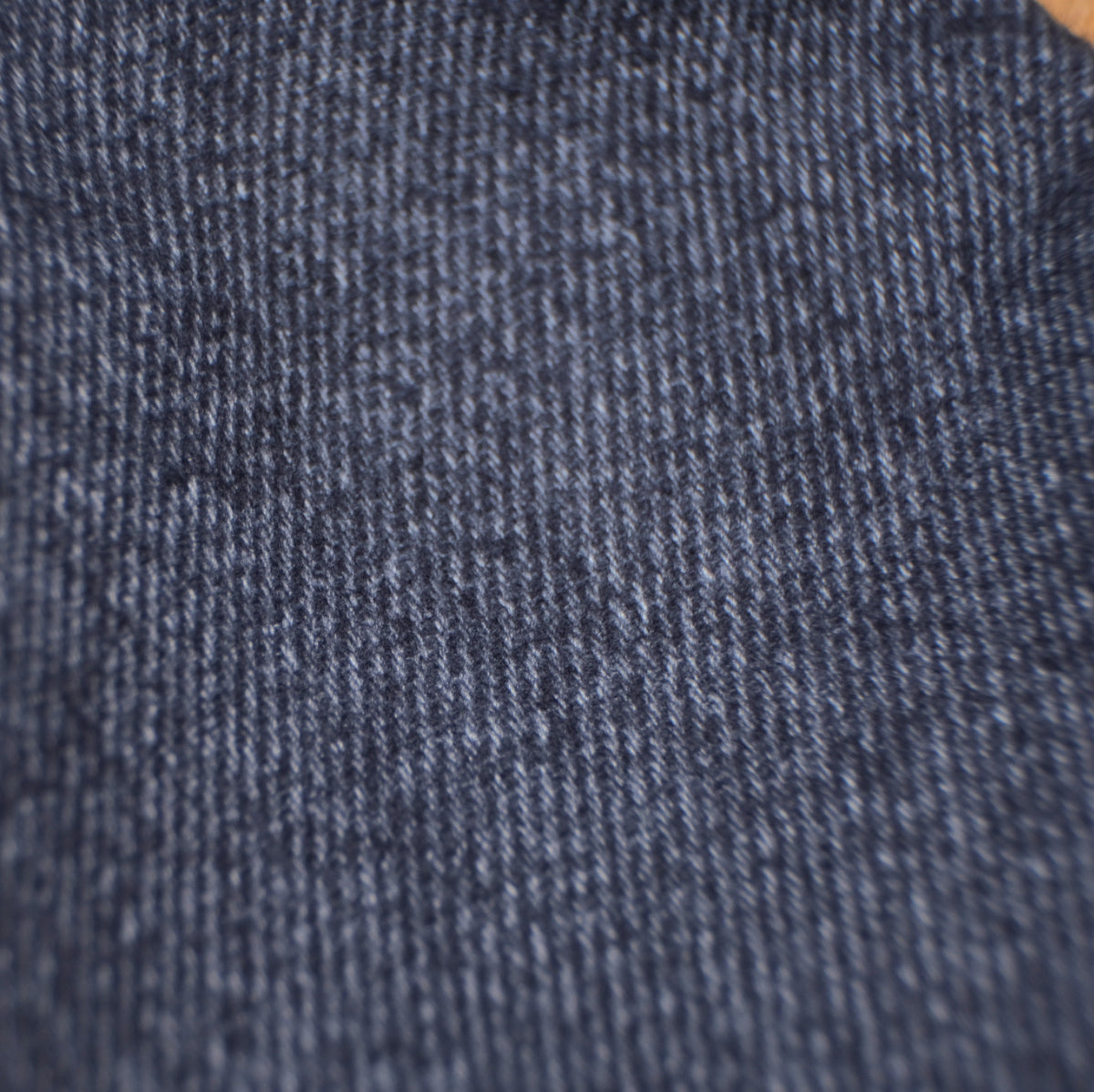 Twill bleu gris effet denim 100% laine 550g/m2