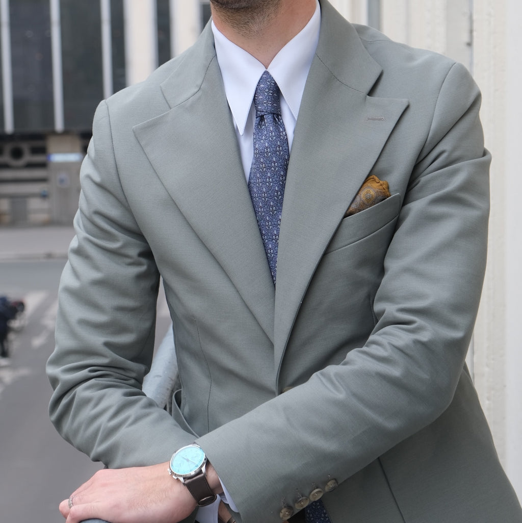 Chemise col français une pièce blanche Thomas Mason gamme Royale