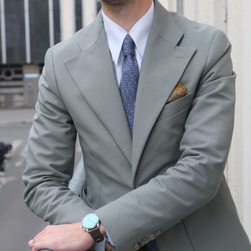 Chemise col français une pièce blanche Thomas Mason gamme Royale