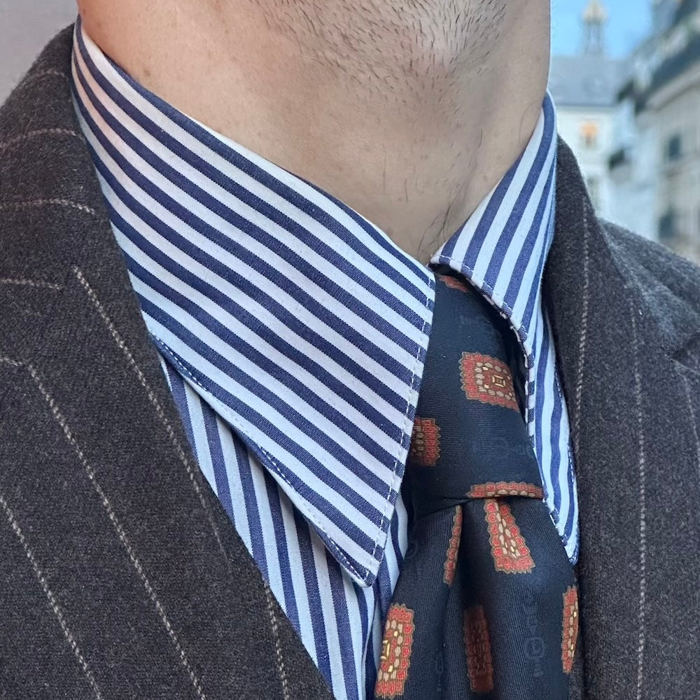 Chemise col français popeline Monti 120/2 gamme Rames (précommande)