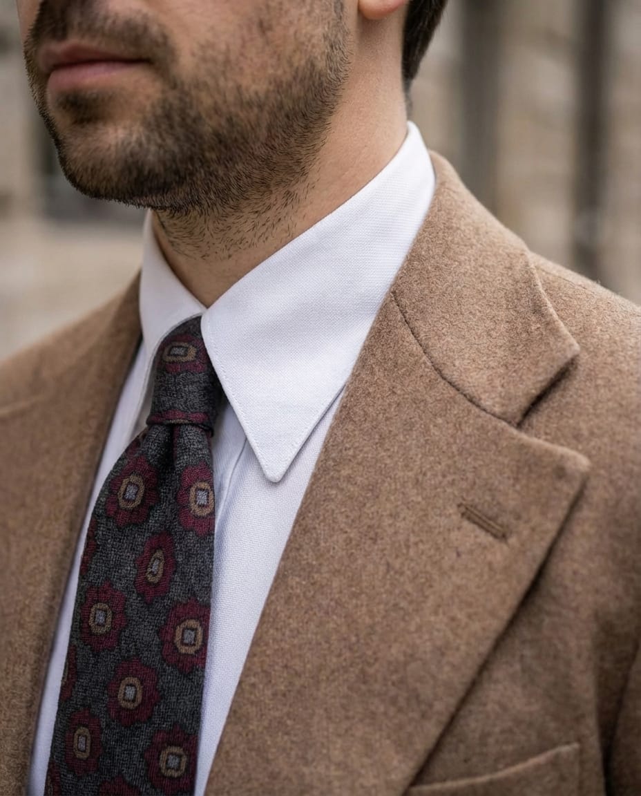 Chemise col français oxford Somelos 80/2 blanche (précommande)