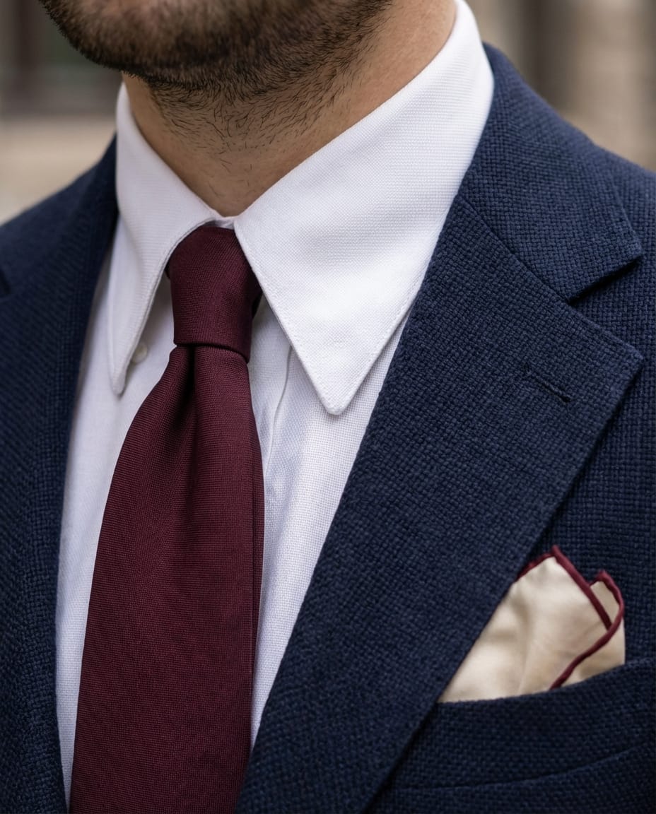 Chemise col français oxford Somelos 80/2 blanche (précommande)