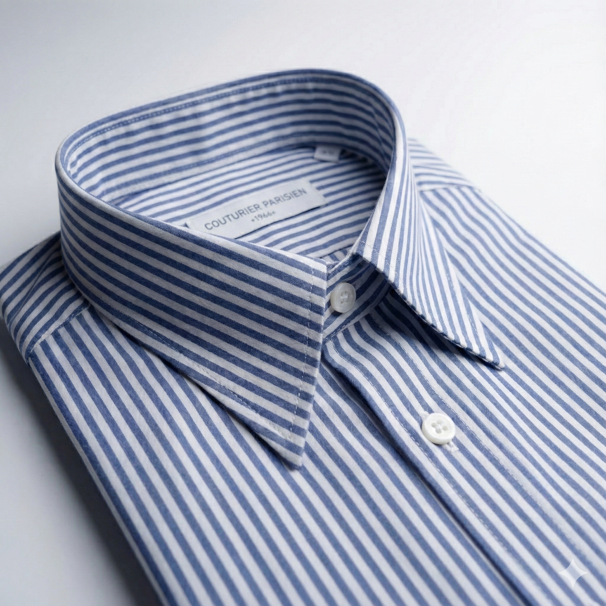 Chemise col français popeline Monti 120/2 gamme Rames (précommande)