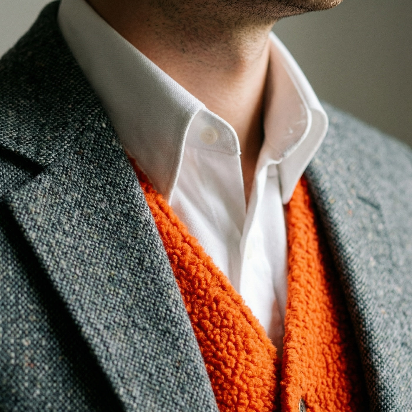 Chemise col français oxford Somelos 80/2 blanche (précommande)