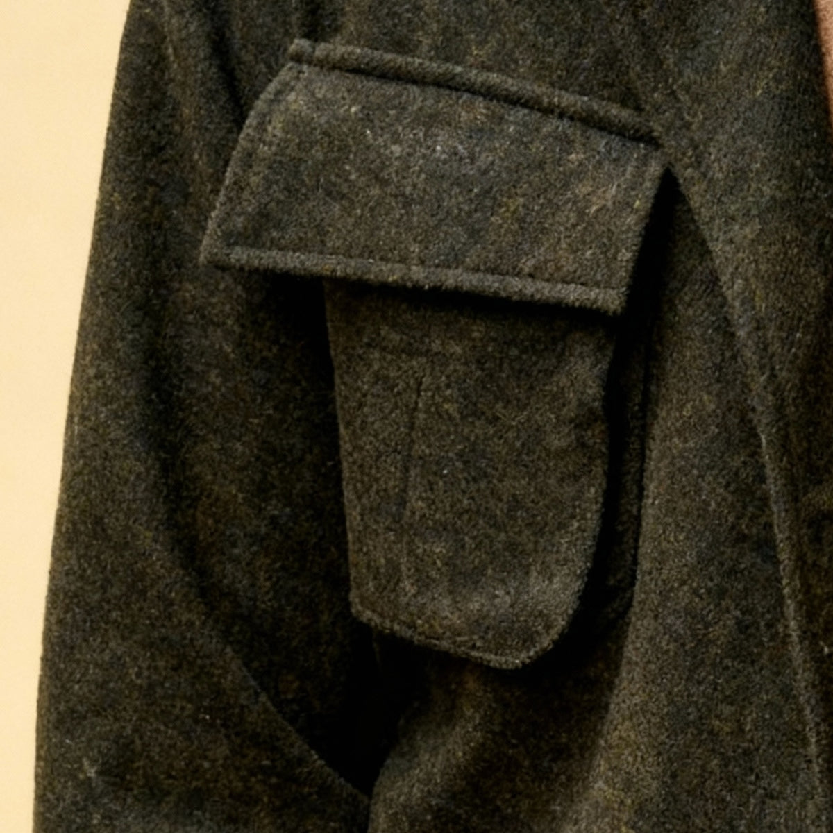 Poches oversize à rabat arrondi