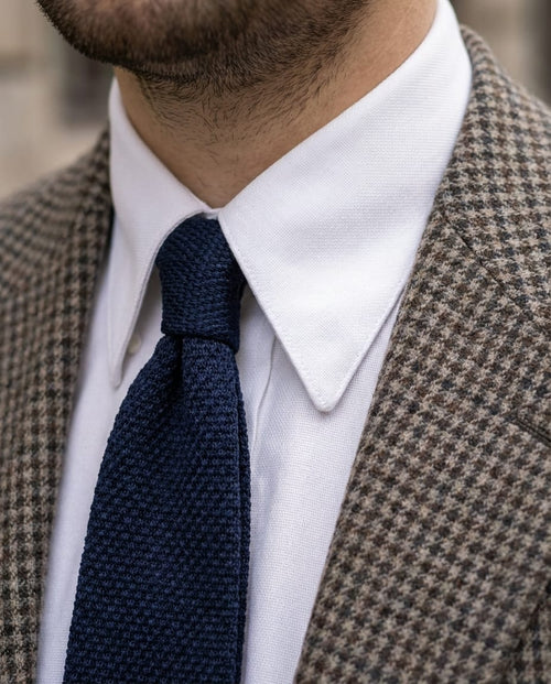 Chemise col français oxford Somelos 80/2 blanche (précommande)