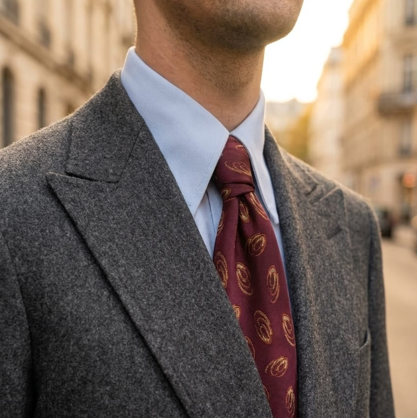 Chemise col français oxford Somelos 80/2 bleue claire (précommande)