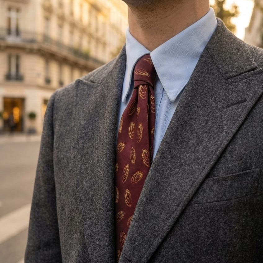 Chemise col français oxford Somelos 80/2 bleue claire (précommande)