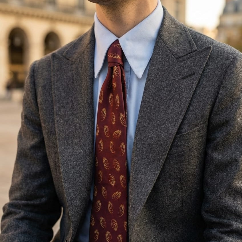 Chemise col français oxford Somelos 80/2 bleue claire (précommande)